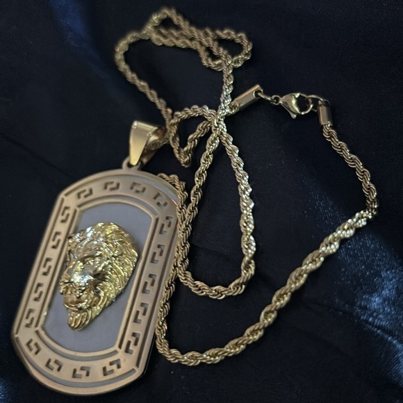 Legacy for Men Simone I Smith Lion Head Pendant Necklace - Picture 2 of 6